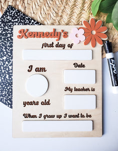 Boho Back to School Sign