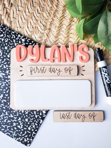 Minimalist Back to School sign