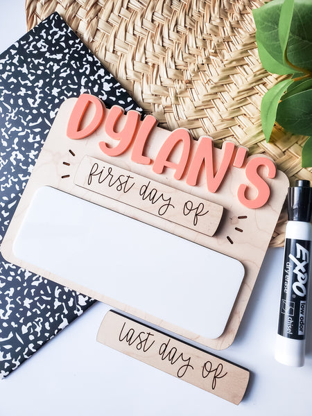 Minimalist Back to School sign