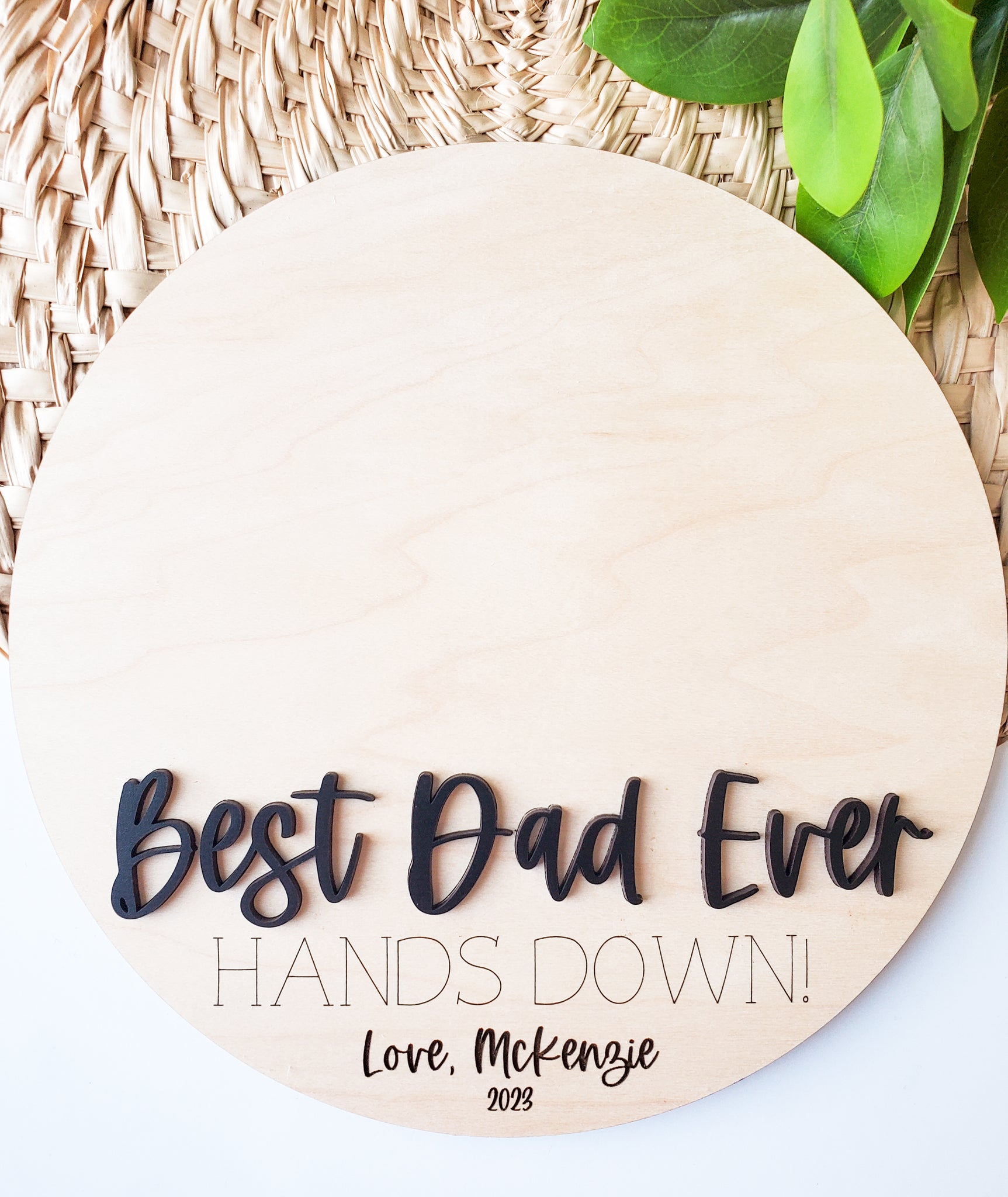 Best Dad Hands Down Handprint Keepsake