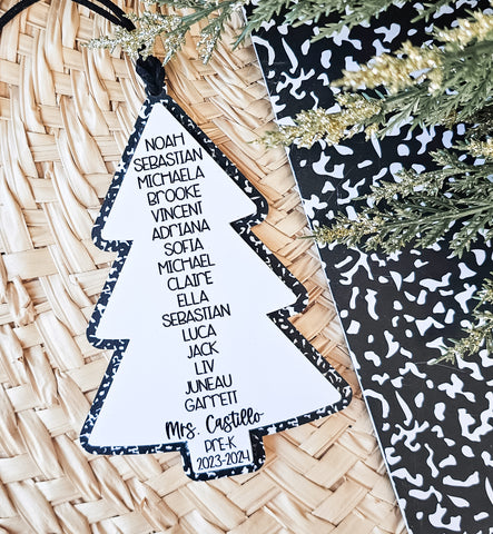 Class list ornament