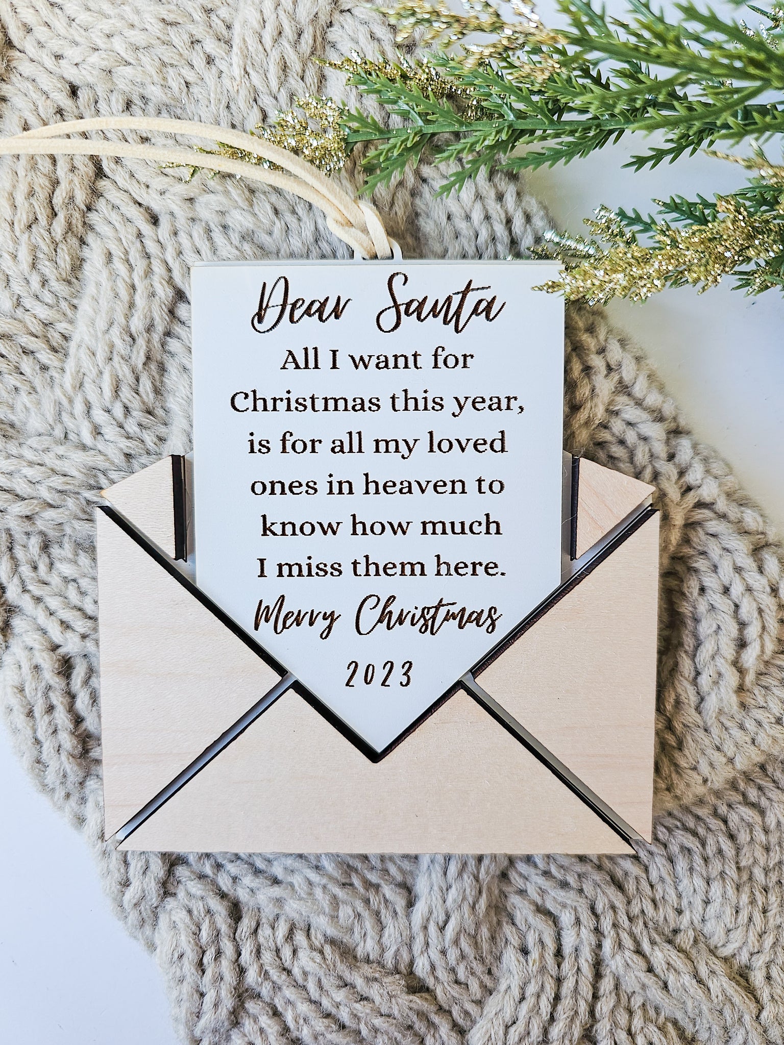 Dear Santa Memorial Ornament