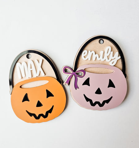 Pumpkin Basket Tag