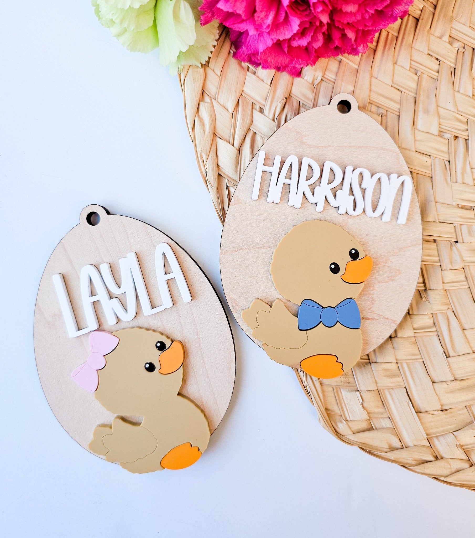 Baby Duck Basket Tag