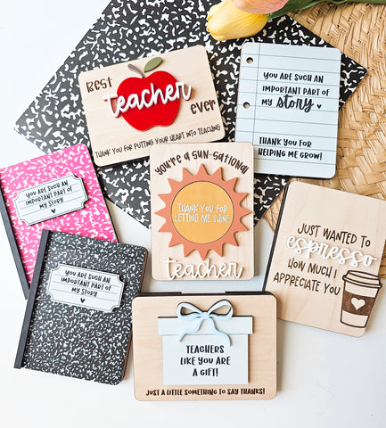 Teacher Gift Card Holder