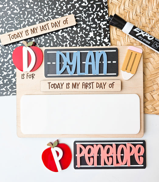 Chalkboard Back to School Board