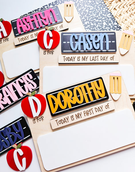 Chalkboard Back to School Board