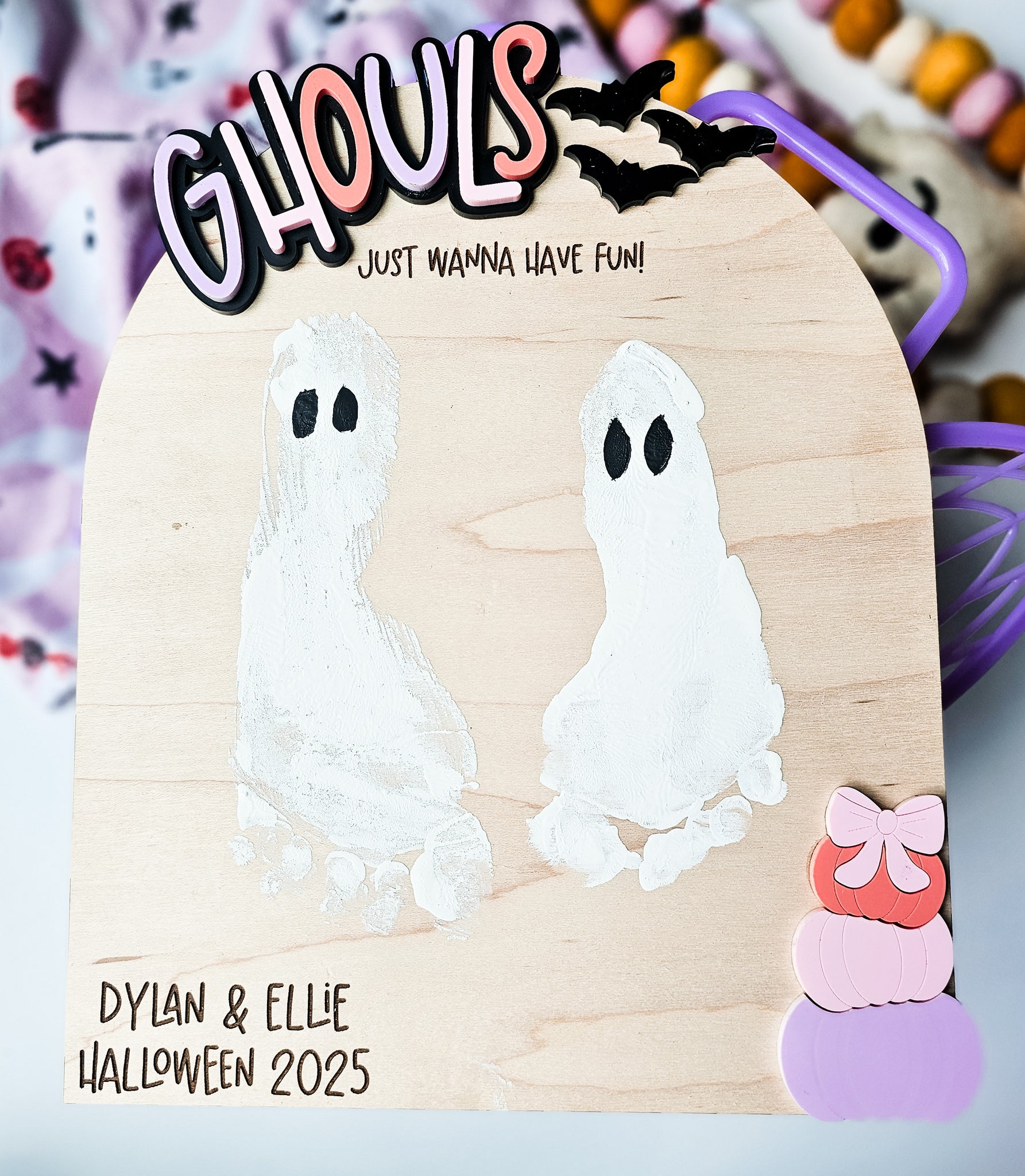 Ghouls Just Wanna Have Fun Footprint Keepsaken