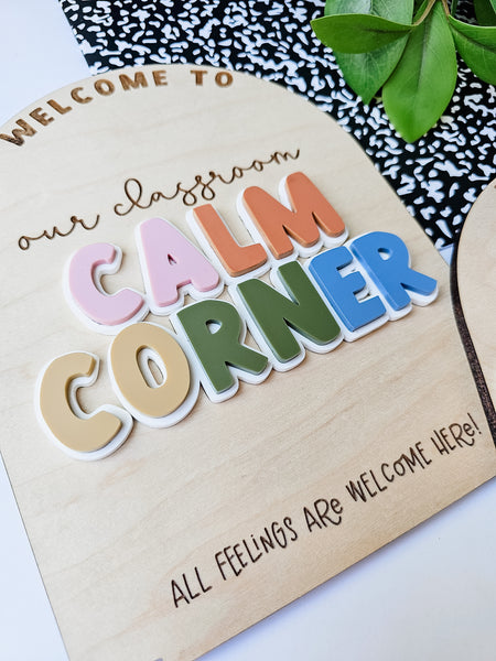 Our Classroom Calm Corner Sign