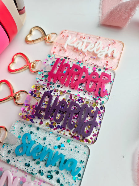 Water bottle hanging name plate