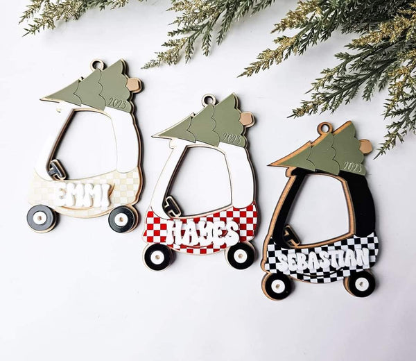 Push car ornament