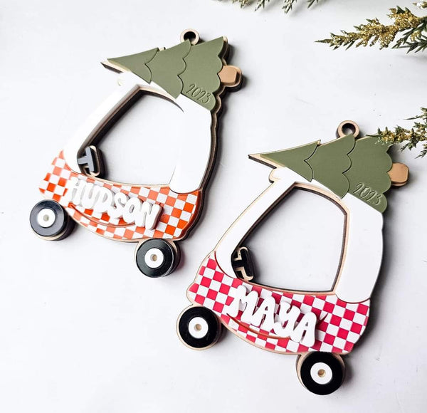 Push car ornament