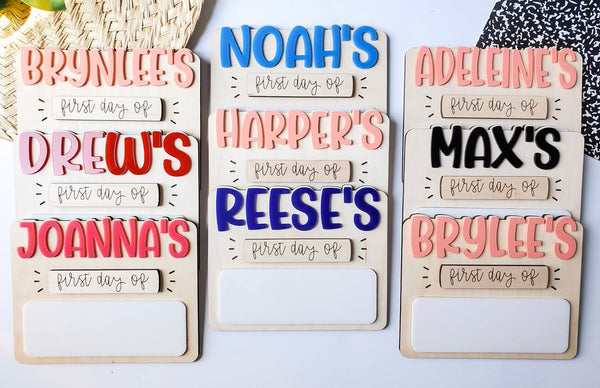 Minimalist Back to School sign