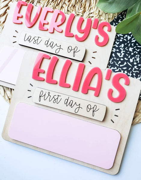 Minimalist Back to School sign