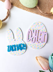 Egg Confetti Tag