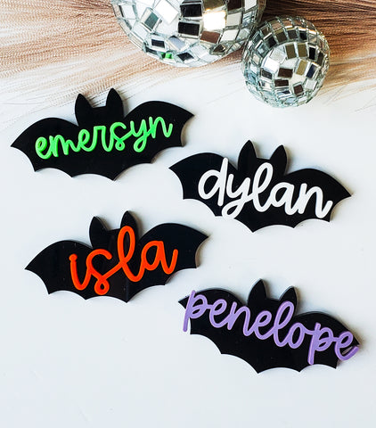 Bat Name Hair Clip