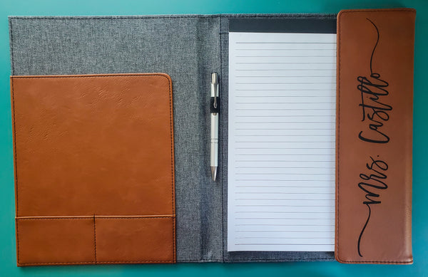 Leather Notebook Portfolio