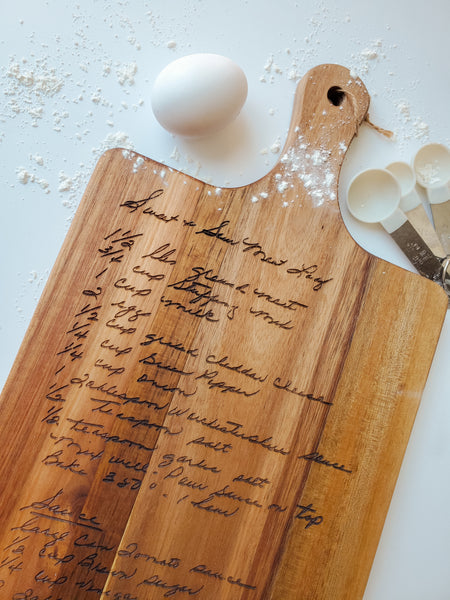 Recipe Cutting Board