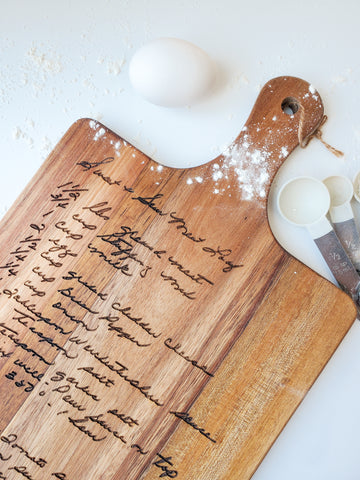 Recipe Cutting Board