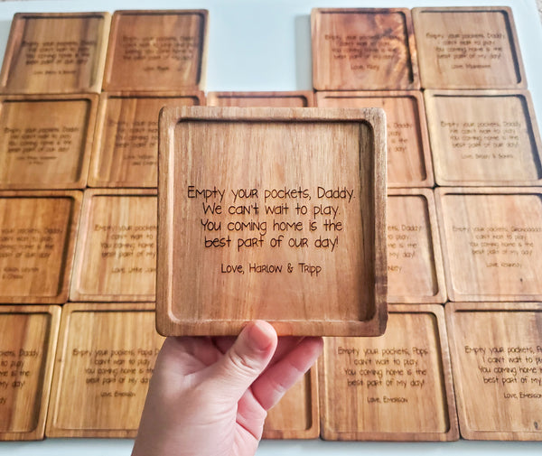 Valet Tray - TYPED NAMES