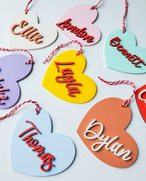 Acrylic Valentine's Day Tags