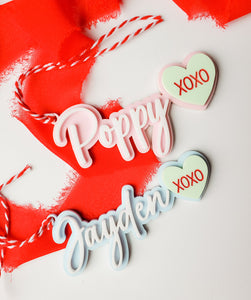 Conversation Heart Name Tags