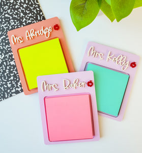 Acrylic Post it Note Holder