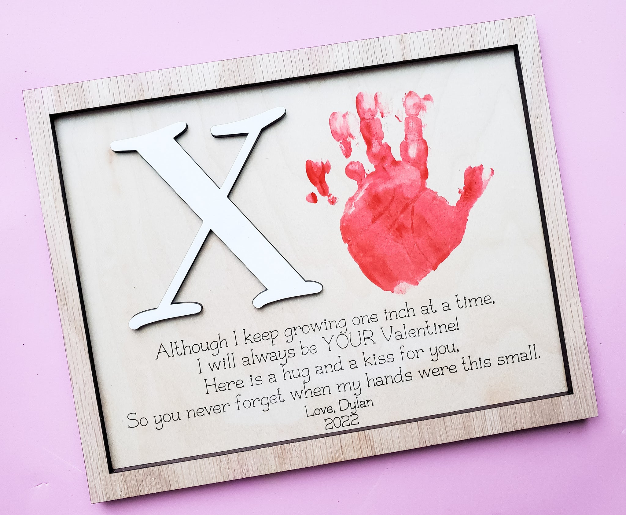 XO Handprint Keepsake